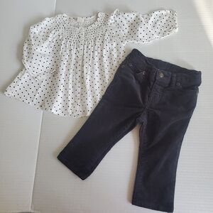 Little 77 by American Eagle outfitter Baby Girl 2 pc outfit size 6-12 Mo…
